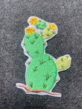 Blooming Cactus Patch - iron-on embroidered patch