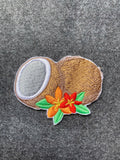 Coconut Flower Patch - iron-on embroidered patch