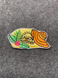 Enjoy Summer Hat Patch - iron-on embroidered patch