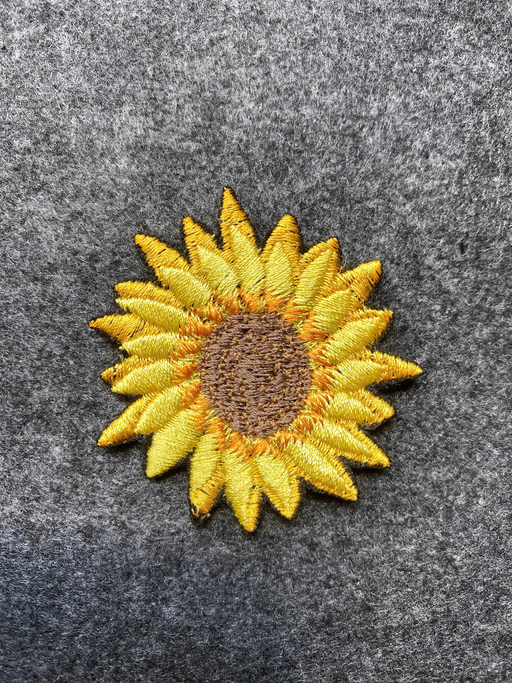 Sunflower Patch - iron-on embroidered patch