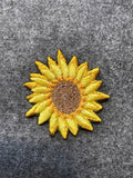 Sunflower Patch - iron-on embroidered patch