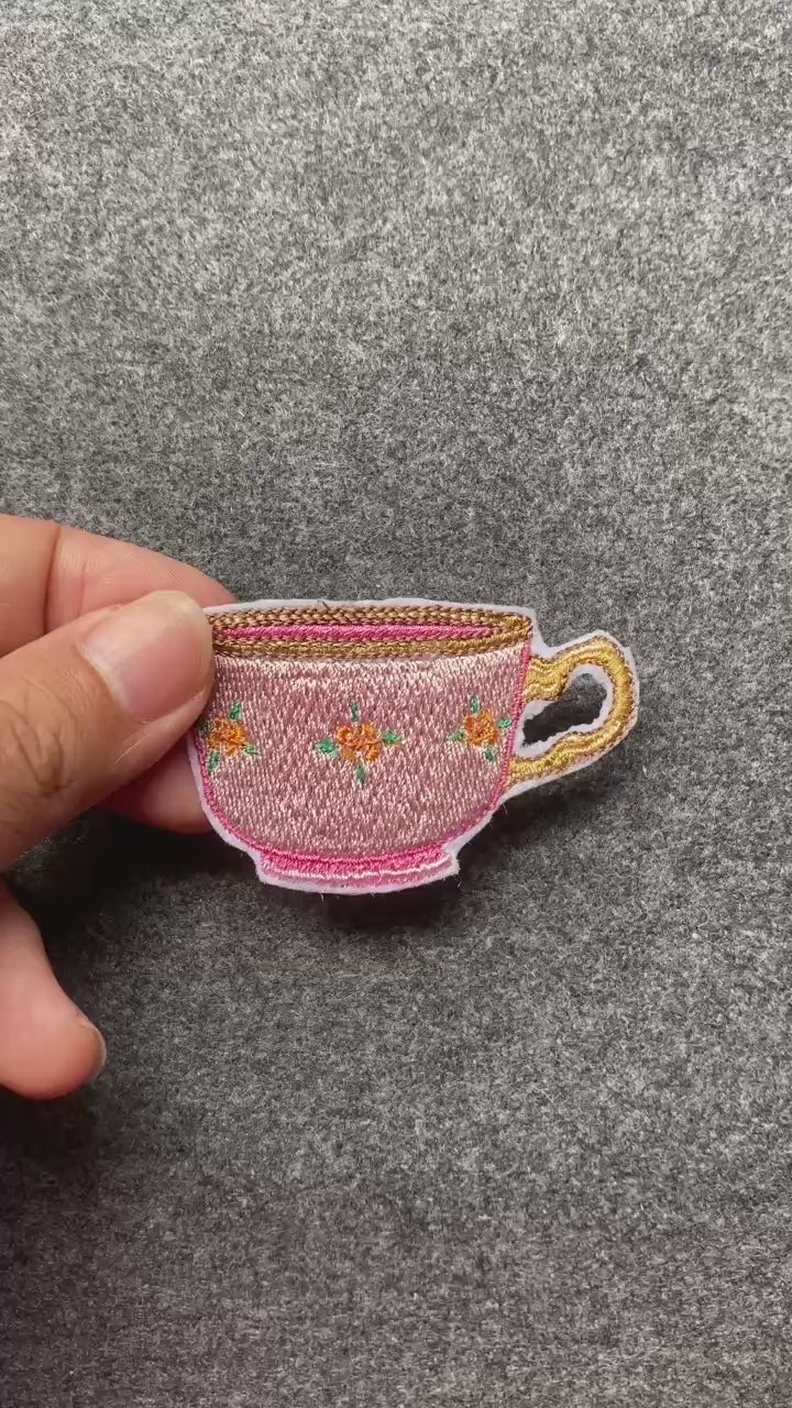 Small Floral Teacup Patch