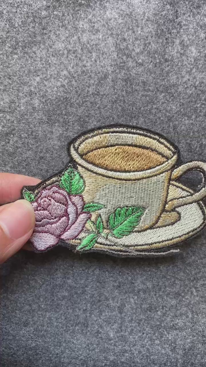 Teacup with Rose Patch