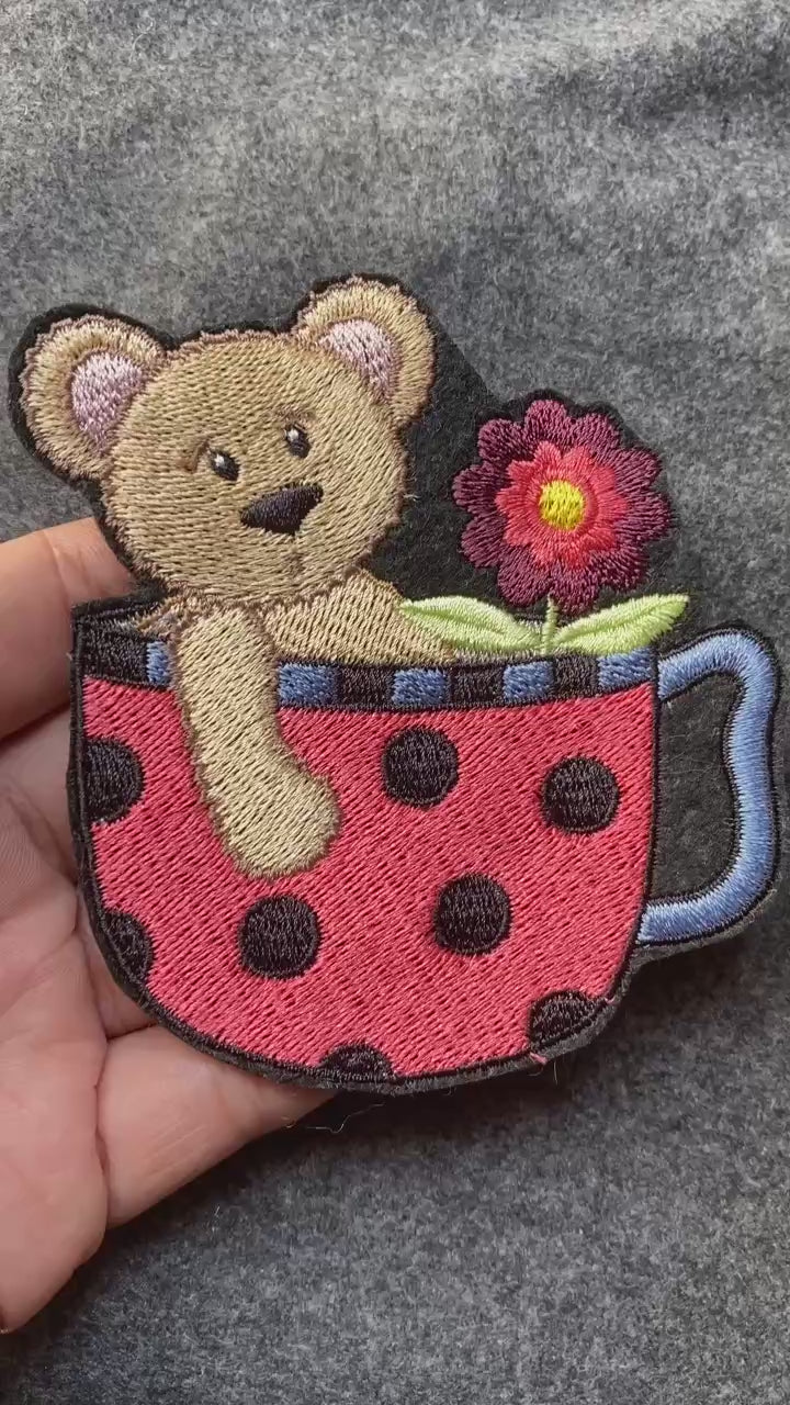 Teddy Bear in Teacup Patch