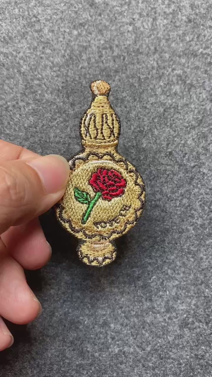 Rose Perfume Bottle Patch