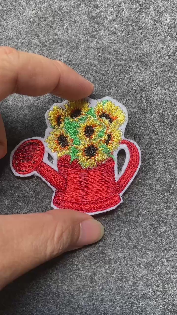 Watering Can Sunflowers Patch